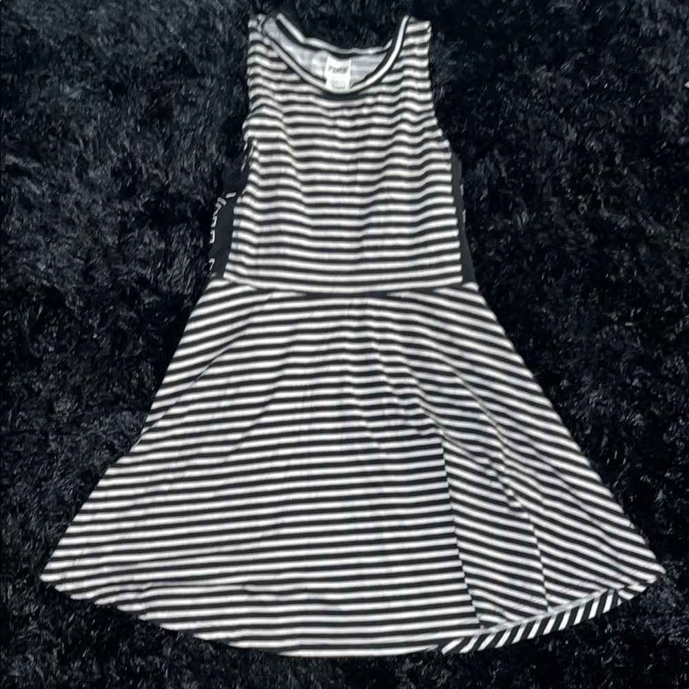 Black and White Striped Dress